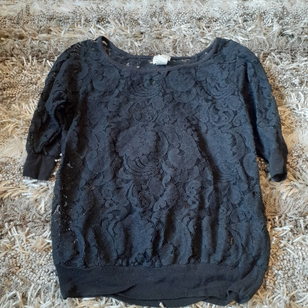 Eyelash black lace size Small
